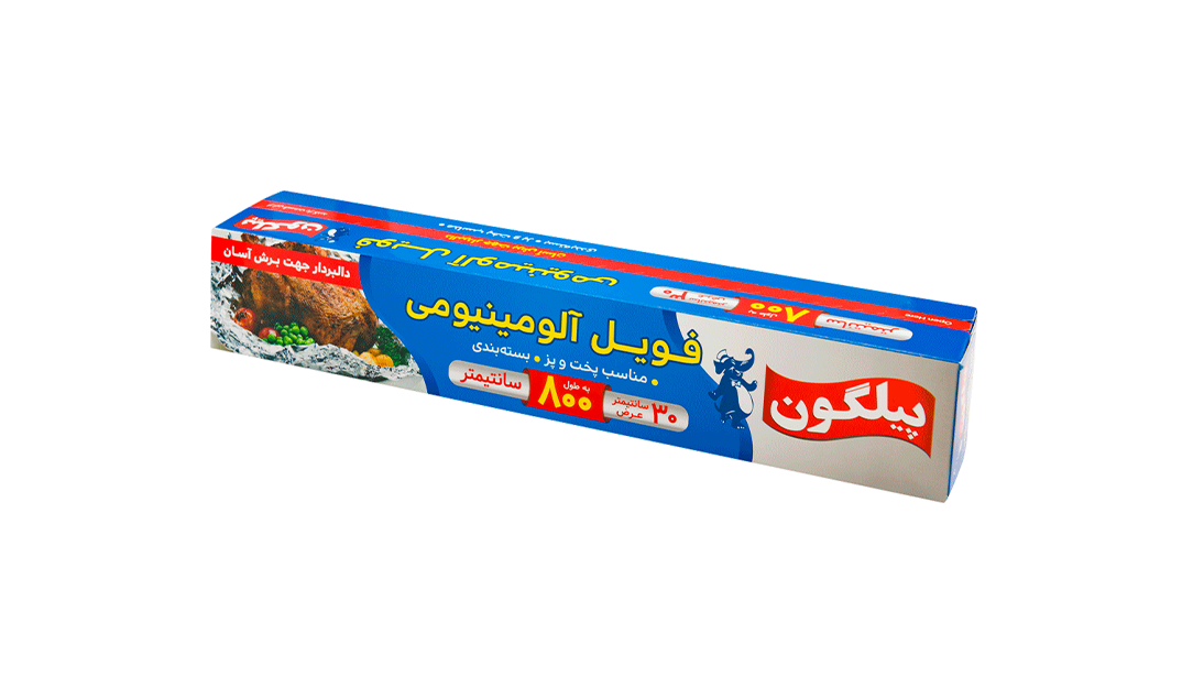 فویل آلمینیوم نازک عرض ۳۰ سانت ۸ متری تیغدار