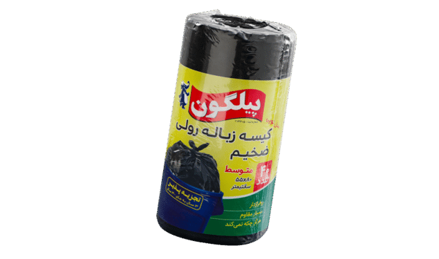 کیسه زباله رولی توپی نیم کیلویی بزرگ