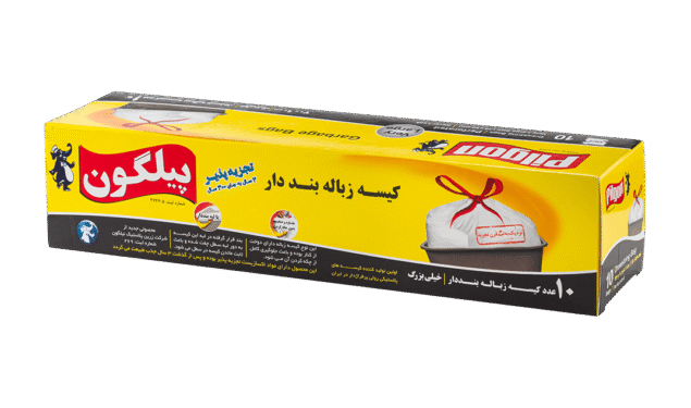 کیسه زباله تک رول بنددار خیلی بزرگ