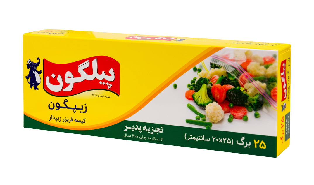 کیسه فریزر زیپگون متوسط- پیلگون