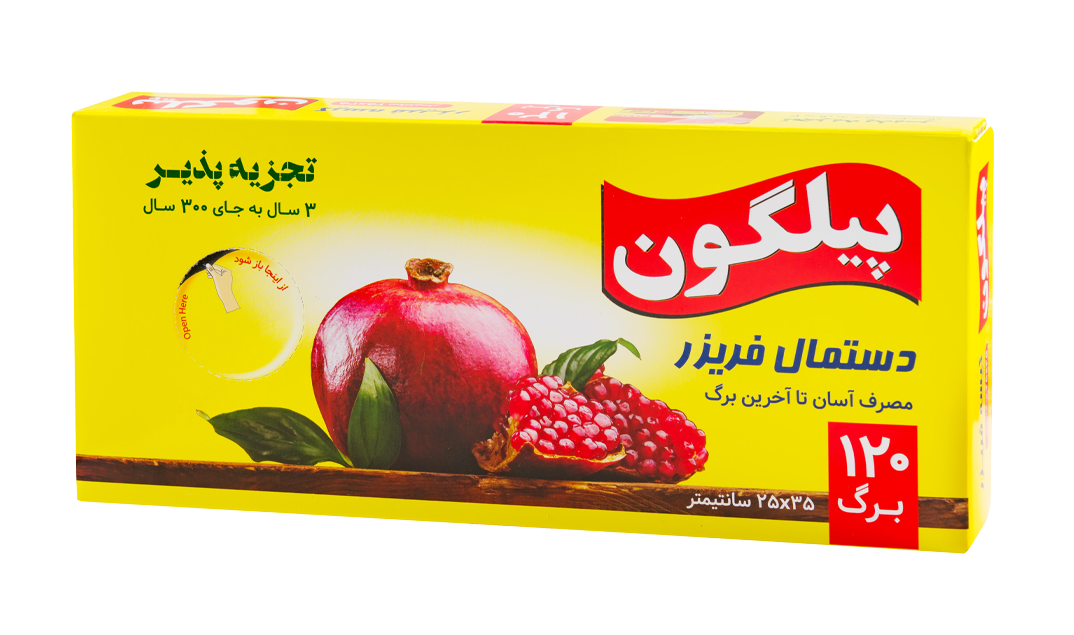 کیسه فریزر ۱۲۰ عددی طرح انار