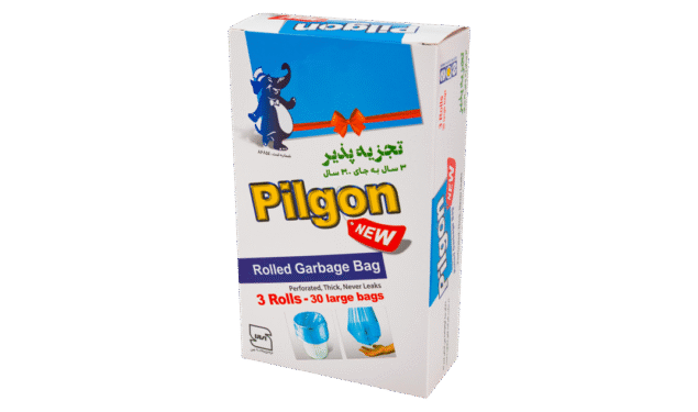 کیسه زباله ۳ رول جعبه ای آبی