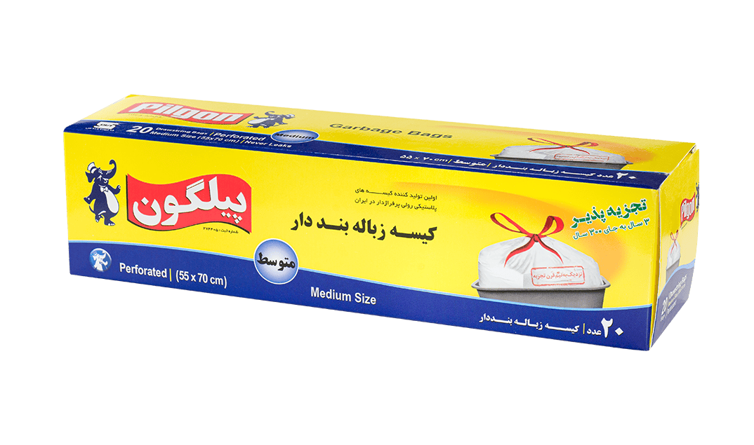 کیسه زباله تک رول بنددار متوسط