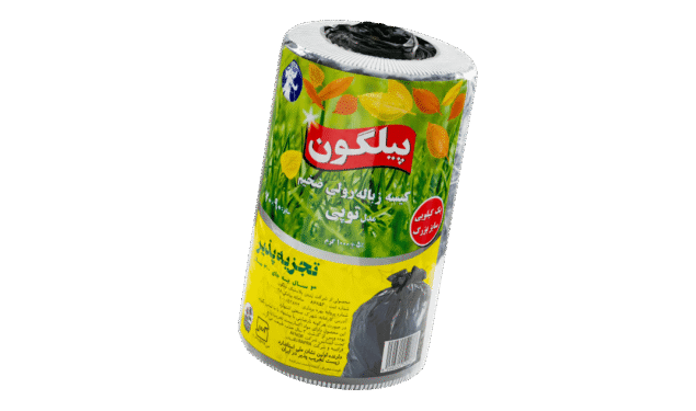 کیسه زباله رولی توپی یک کیلویی بزرگ