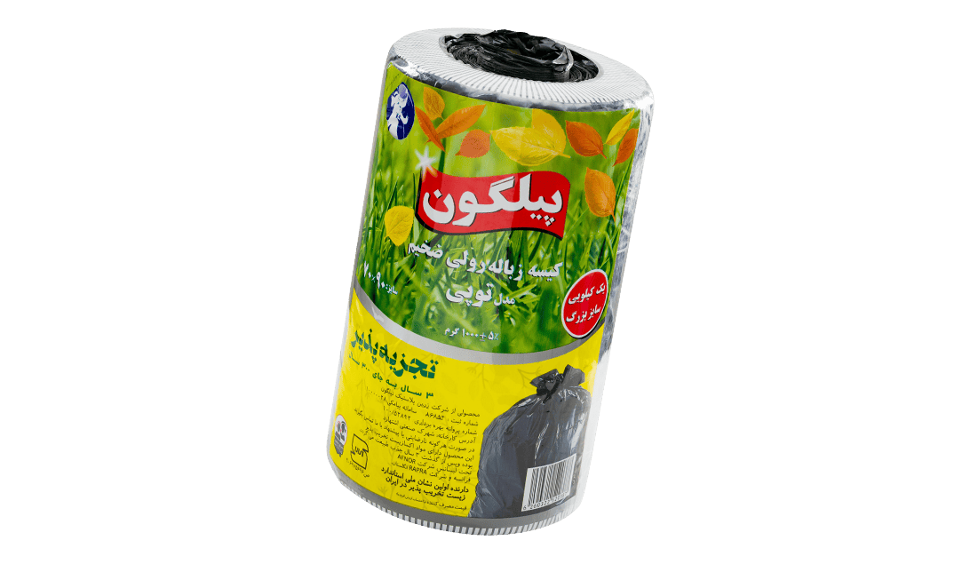 کیسه زباله رولی توپی یک کیلویی بزرگ