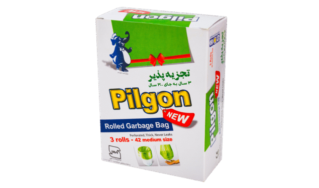 کیسه زباله ۳ رول جعبه ای سبز