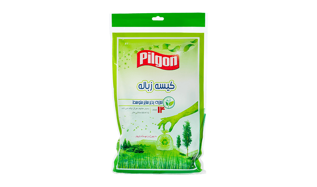 کیسه زباله رولی دوخت ستاره ای سبز