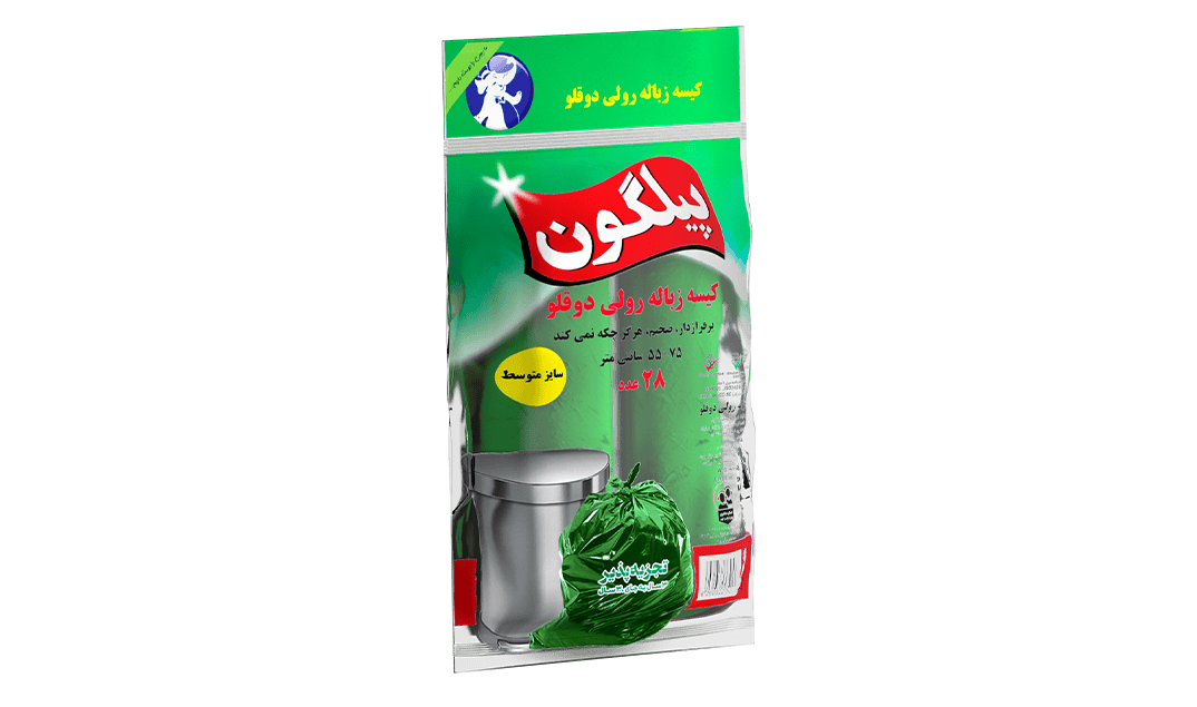 کیسه زباله رولی دوقلو سبز