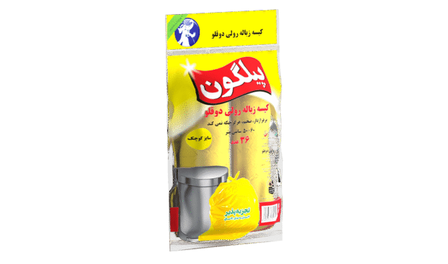 کیسه زباله رولی دوقلو زرد