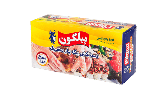 دستکش یکبار ۵۰۰ برگ